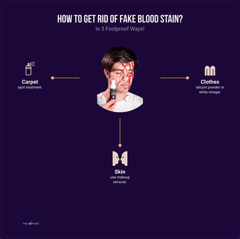 how to remove false blood stains